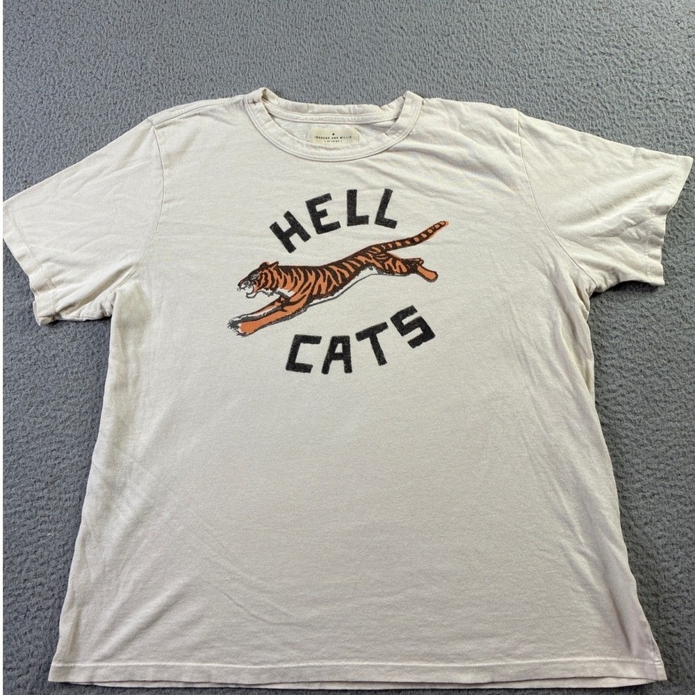 Imogene and Willie Hell Cats Graphic Tee Shirt Mens XL Tiger Short Sleeve